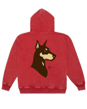 Load image into Gallery viewer, DOG HEAD MANIA HOODIE (RED)