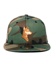 Load image into Gallery viewer, DOG HEAD NEW ERA SNAPBACK (CAMO)
