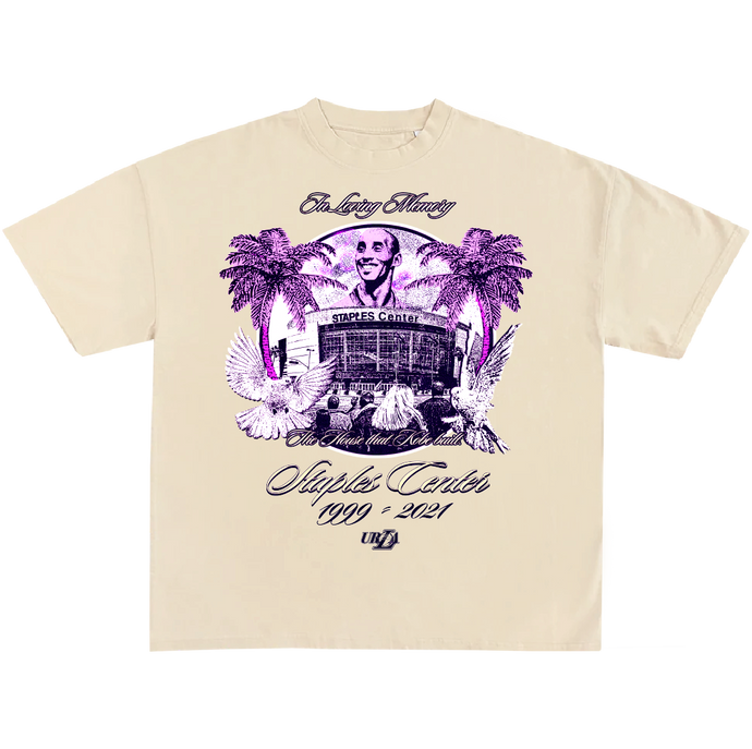 R.I.P STAPLES CENTER TEE (CREAM)