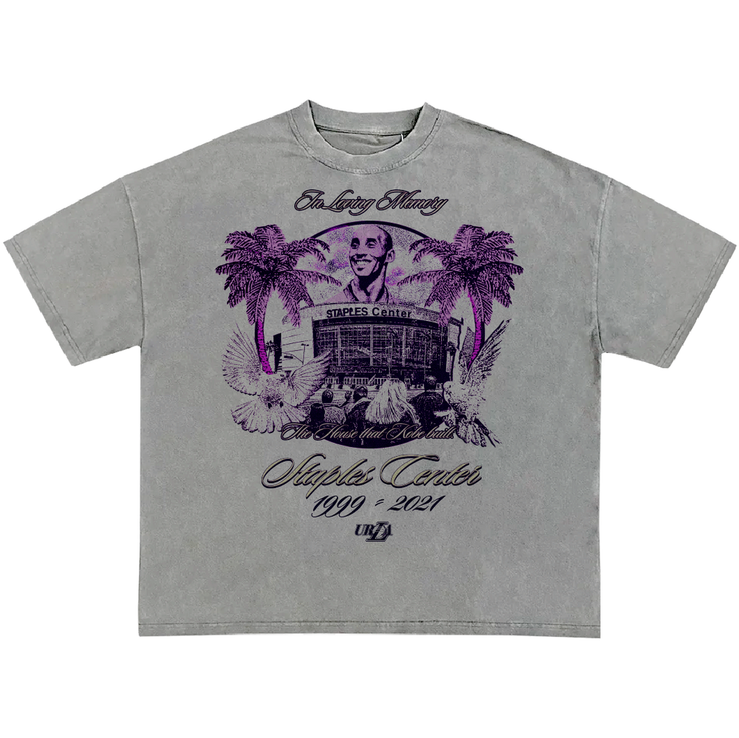R.I.P STAPLES CENTER TEE (VINTAGE BLACK)